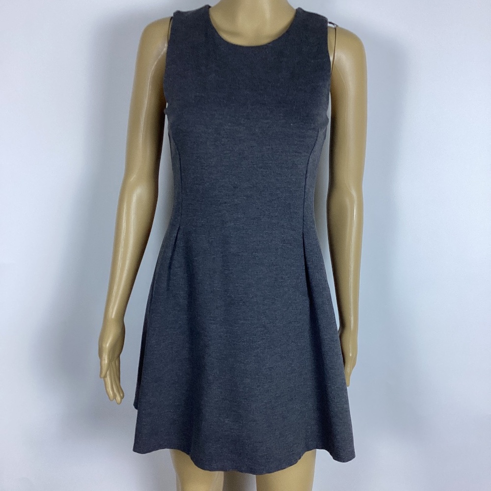 Of Mercer New York Womens Gray Dress High Neck Sleeveless Size 2 Capsule